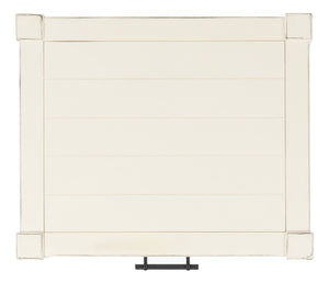 Safavieh Filbert Elegant Accent Table With Geometric Shelf And Drawer - Timeless Charm For Any Room Style Distressed White ACC5711A