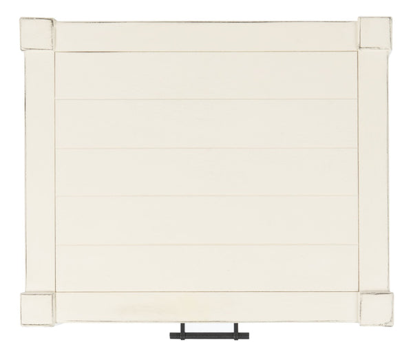 Safavieh Filbert Elegant Accent Table With Geometric Shelf And Drawer - Timeless Charm For Any Room Style Distressed White ACC5711A