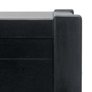 Safavieh Filbert Elegant Accent Table With Geometric Shelf And Drawer - Timeless Charm For Any Room Style Black ACC5711B