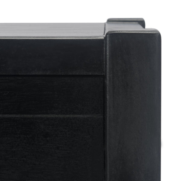 Safavieh Filbert Elegant Accent Table With Geometric Shelf And Drawer - Timeless Charm For Any Room Style Black ACC5711B