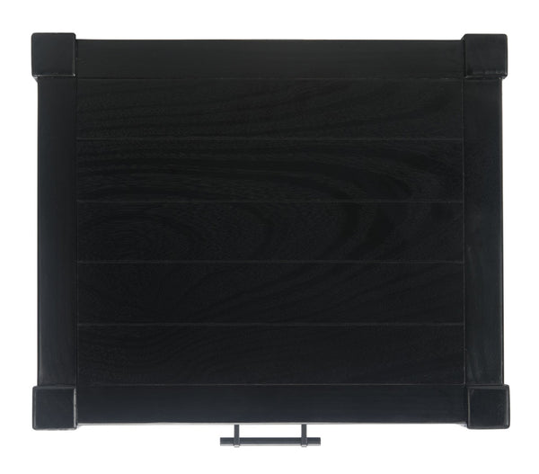 Safavieh Filbert Elegant Accent Table With Geometric Shelf And Drawer - Timeless Charm For Any Room Style Black ACC5711B