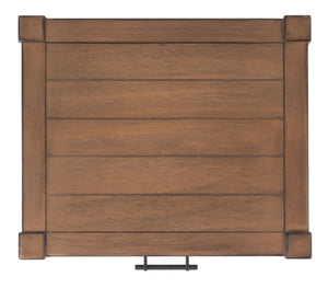 Safavieh Filbert Elegant Accent Table With Geometric Shelf And Drawer - Timeless Charm For Any Room Style Brown ACC5711C