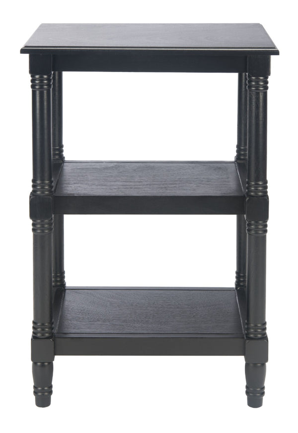 Safavieh Cassie 3-Shelf Accent Table – Timeless Elegance For Stylish Storage In Any Room Or Decor Style Black ACC5715B