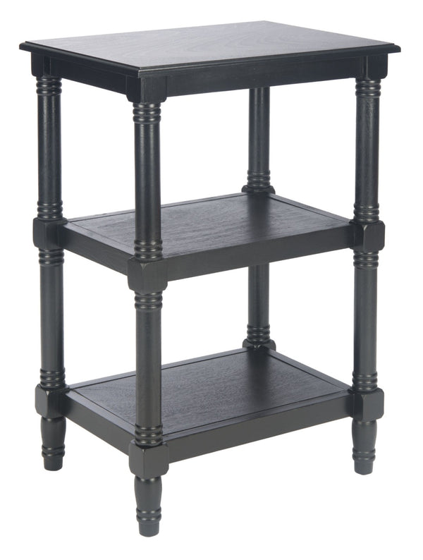 Safavieh Cassie 3-Shelf Accent Table – Timeless Elegance For Stylish Storage In Any Room Or Decor Style Black ACC5715B