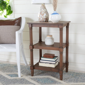 Safavieh Cassie 3-Shelf Accent Table – Timeless Elegance For Stylish Storage In Any Room Or Decor Style Brown ACC5715C