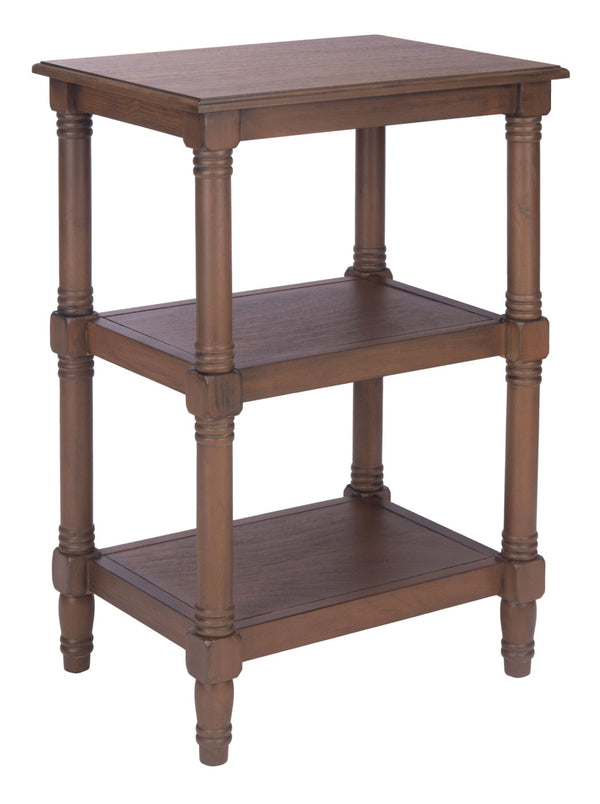 Safavieh Cassie 3-Shelf Accent Table – Timeless Elegance For Stylish Storage In Any Room Or Decor Style Brown ACC5715C