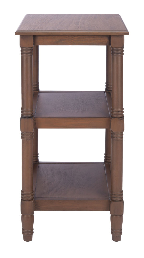 Safavieh Cassie 3-Shelf Accent Table – Timeless Elegance For Stylish Storage In Any Room Or Decor Style Brown ACC5715C