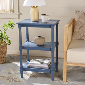 Safavieh Cassie 3-shelf Accent Table In Dark Chocolate - Stylish Storage For Heirlooms & Decor Enhancements Blue Pine,Mdf Acc5715f