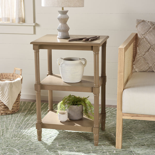 Safavieh Cassie 3-shelf Accent Table In Dark Chocolate - Stylish Storage For Heirlooms & Decor Enhancements Desert Brown Pine,Mdf Acc5715j
