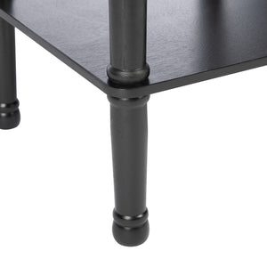 Safavieh Tinsley Square Accent Table - Versatile Sculptural Design With Timeless Craftsmanship For Any Space Black ACC5716B