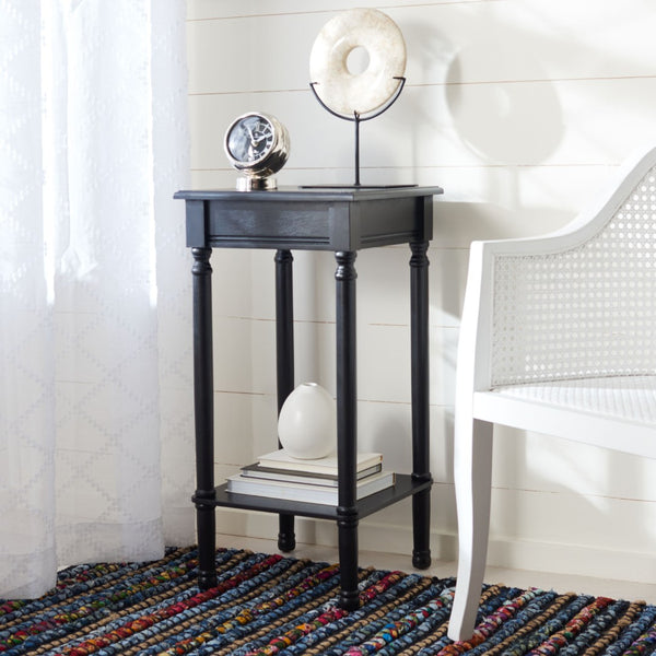 Safavieh Tinsley Square Accent Table - Versatile Sculptural Design With Timeless Craftsmanship For Any Space Black ACC5716B