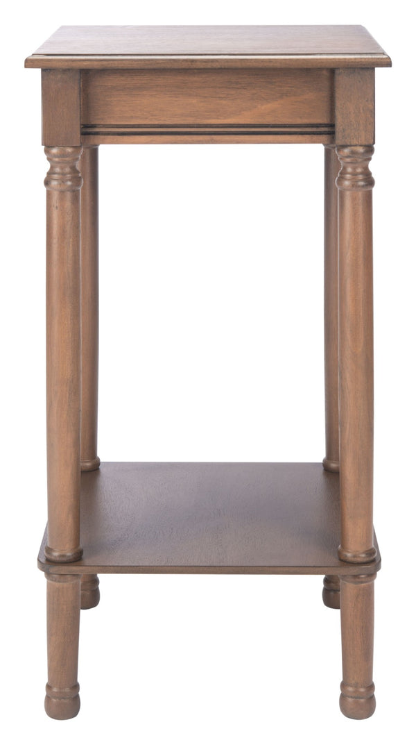 Safavieh Tinsley Square Accent Table - Versatile Sculptural Design With Timeless Craftsmanship For Any Space Brown ACC5716C