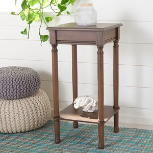 Safavieh Tinsley Square Accent Table - Versatile Sculptural Design With Timeless Craftsmanship For Any Space Brown ACC5716C
