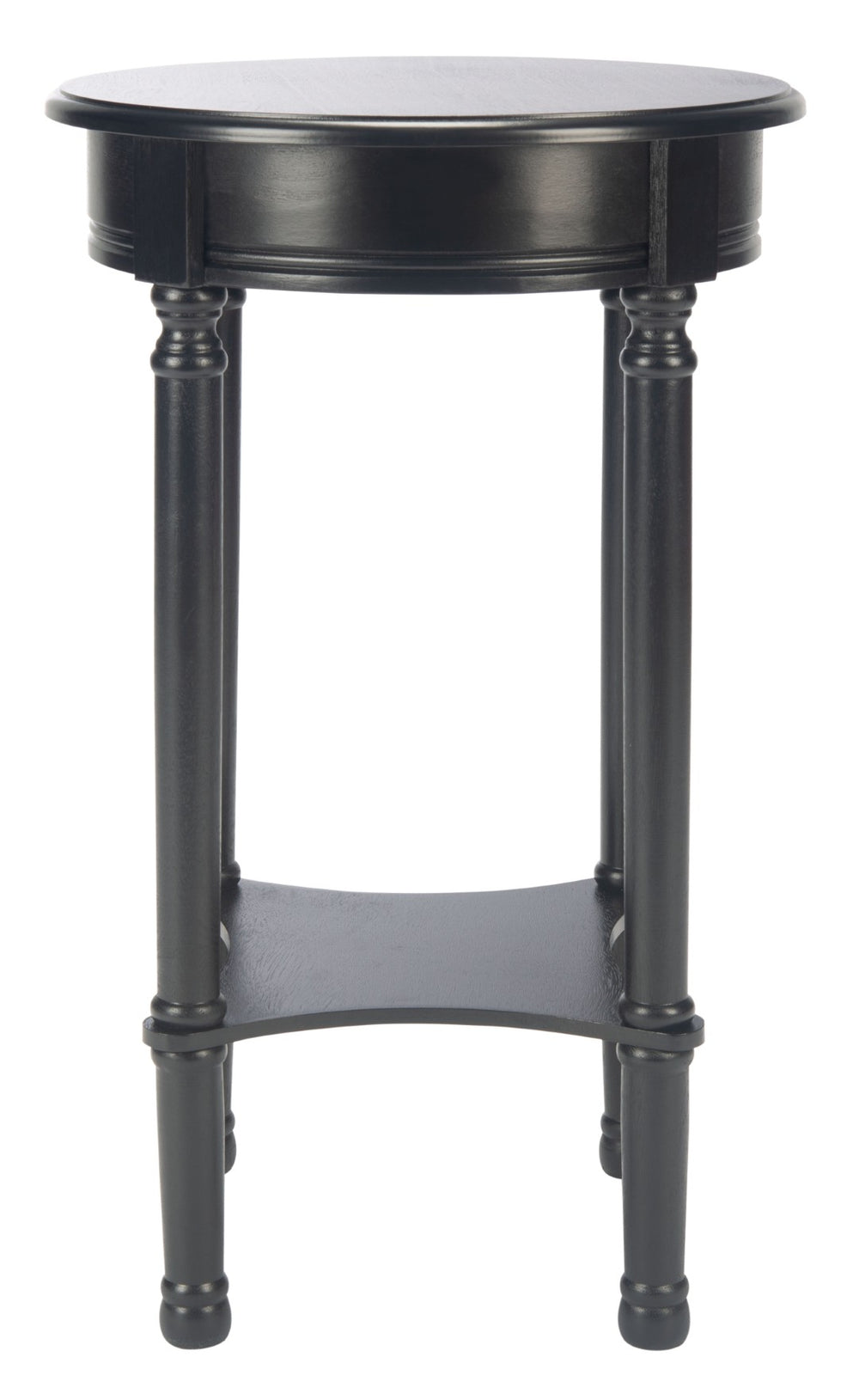 Safavieh Tinsley Round Accent Table - Timeless Design With Turned Legs, Versatile For Any Space Or Style Black ACC5717B