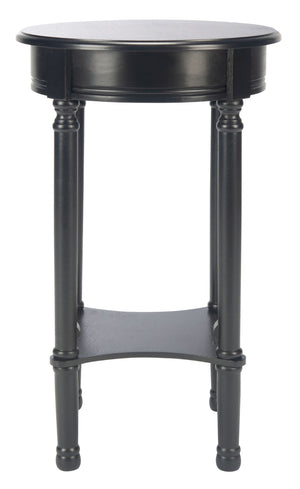 Safavieh Tinsley Round Accent Table - Timeless Design With Turned Legs, Versatile For Any Space Or Style Black ACC5717B