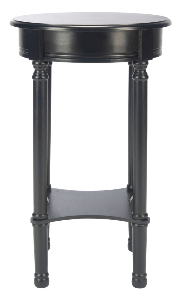 Safavieh Tinsley Round Accent Table - Timeless Design With Turned Legs, Versatile For Any Space Or Style Black ACC5717B