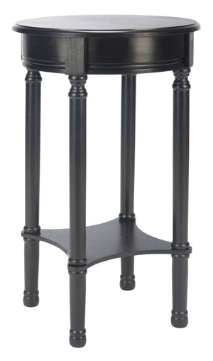 Safavieh Tinsley Round Accent Table - Timeless Design With Turned Legs, Versatile For Any Space Or Style Black ACC5717B