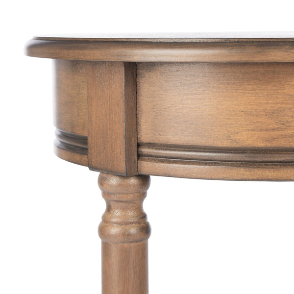 Safavieh Tinsley Round Accent Table - Timeless Design With Turned Legs, Versatile For Any Space Or Style Brown ACC5717C