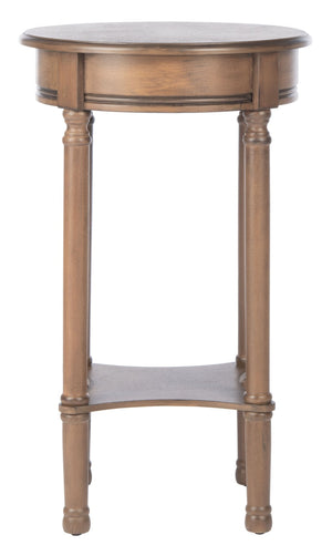 Safavieh Tinsley Round Accent Table - Timeless Design With Turned Legs, Versatile For Any Space Or Style Brown ACC5717C