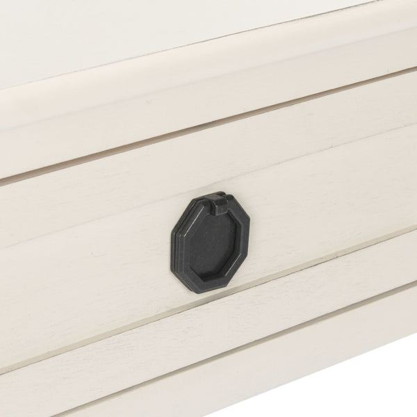 Safavieh Allura Accent Table With Storage Drawer - Classic-Contemporary Design For Living Room Or Hallway Distressed White ACC5718A