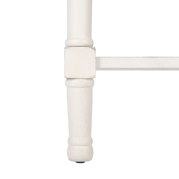 Safavieh Allura Accent Table With Storage Drawer - Classic-Contemporary Design For Living Room Or Hallway Distressed White ACC5718A