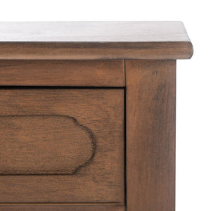 Safavieh Allura Accent Table With Storage Drawer - Classic-Contemporary Design For Living Room Or Hallway Brown ACC5718C