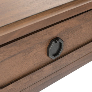Safavieh Allura Accent Table With Storage Drawer - Classic-Contemporary Design For Living Room Or Hallway Brown ACC5718C