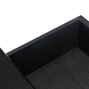 Safavieh Haines Elegant Accent Table With Carved Details And Single Drawer For Timeless Living Room Style Black ACC5720A
