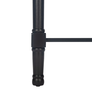 Safavieh Haines Elegant Accent Table With Carved Details And Single Drawer For Timeless Living Room Style Black ACC5720A
