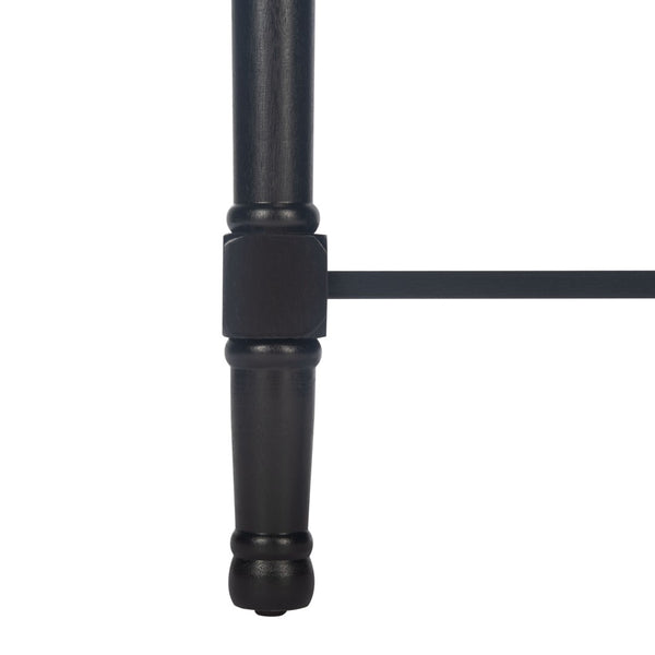 Safavieh Haines Elegant Accent Table With Carved Details And Single Drawer For Timeless Living Room Style Black ACC5720A