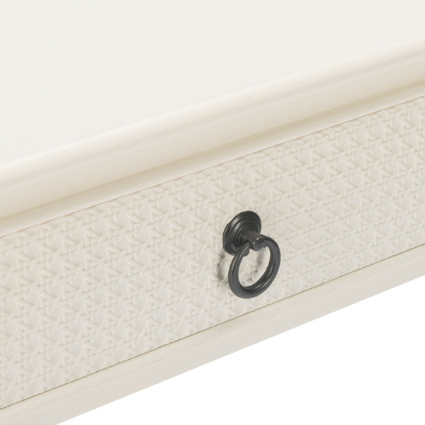 Safavieh Haines Elegant Accent Table With Carved Details And Single Drawer For Timeless Living Room Style White ACC5720D