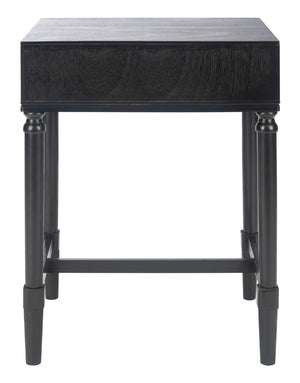 Safavieh Mabel Timeless French Country Accent Table With Elegant Teardrop Drawer For Stylish Storage Solutions Black ACC5721A