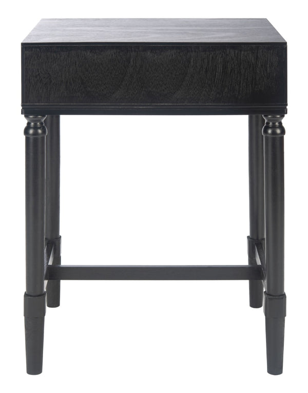 Safavieh Mabel Timeless French Country Accent Table With Elegant Teardrop Drawer For Stylish Storage Solutions Black ACC5721A
