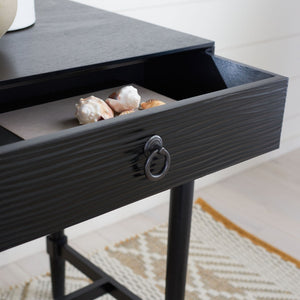 Safavieh Mabel Timeless French Country Accent Table With Elegant Teardrop Drawer For Stylish Storage Solutions Black ACC5721A