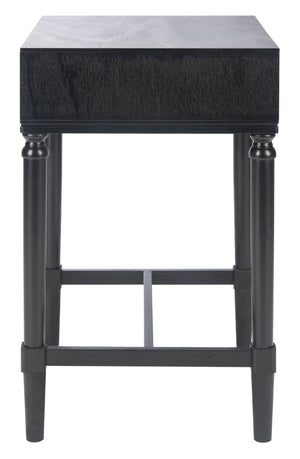 Safavieh Mabel Timeless French Country Accent Table With Elegant Teardrop Drawer For Stylish Storage Solutions Black ACC5721A
