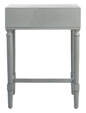 Safavieh Mabel Timeless French Country Accent Table With Elegant Teardrop Drawer For Stylish Storage Solutions Distressed Grey ACC5721B