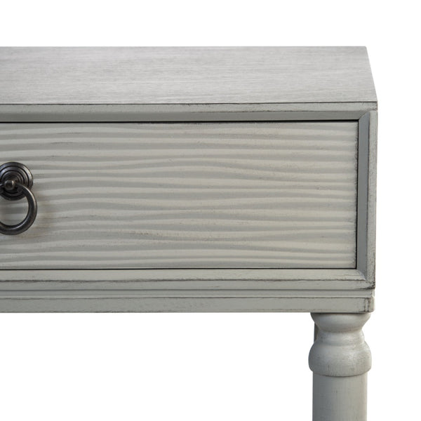 Safavieh Mabel Timeless French Country Accent Table With Elegant Teardrop Drawer For Stylish Storage Solutions Distressed Grey ACC5721B