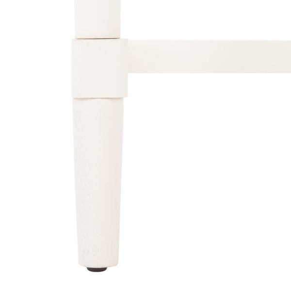 Safavieh Estella Elegant Accent Table With Classic Carved Legs And Modern Drawer For Stylish Homes And Spaces White ACC5722A