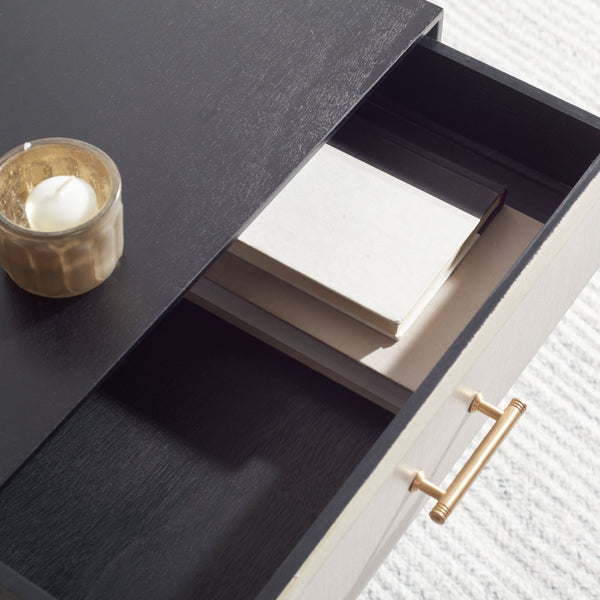Safavieh Estella Elegant Accent Table With Classic Carved Legs And Modern Drawer For Stylish Homes And Spaces Black ACC5722B