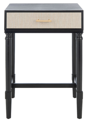 Safavieh Estella Elegant Accent Table With Classic Carved Legs And Modern Drawer For Stylish Homes And Spaces Black ACC5722B