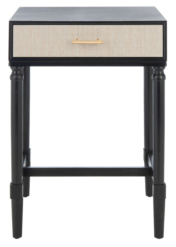 Safavieh Estella Elegant Accent Table With Classic Carved Legs And Modern Drawer For Stylish Homes And Spaces Black ACC5722B
