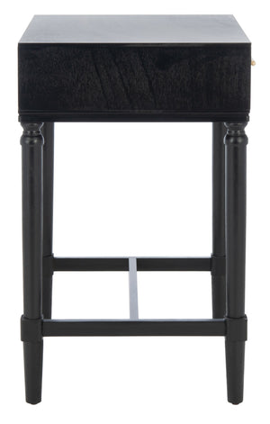 Safavieh Estella Elegant Accent Table With Classic Carved Legs And Modern Drawer For Stylish Homes And Spaces Black ACC5722B