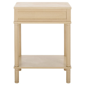 Safavieh Thurston Compact Accent Table With 1 Drawer – Modern Design For Smart Storage In Small Spaces Natural ACC5723A