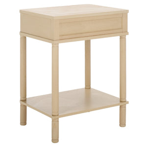 Safavieh Thurston Compact Accent Table With 1 Drawer – Modern Design For Smart Storage In Small Spaces Natural ACC5723A