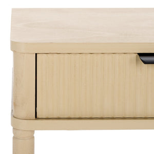 Safavieh Thurston Compact Accent Table With 1 Drawer – Modern Design For Smart Storage In Small Spaces Natural ACC5723A