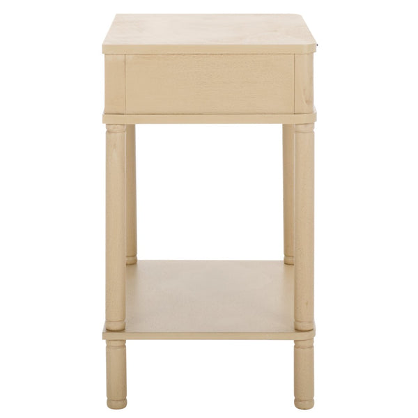 Safavieh Thurston Compact Accent Table With 1 Drawer – Modern Design For Smart Storage In Small Spaces Natural ACC5723A