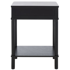 Safavieh Thurston Compact Accent Table With 1 Drawer – Modern Design For Smart Storage In Small Spaces Matt Black ACC5723B