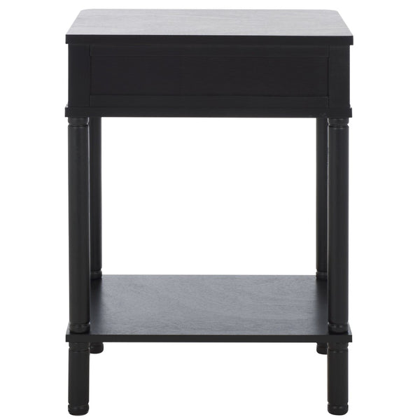 Safavieh Thurston Compact Accent Table With 1 Drawer – Modern Design For Smart Storage In Small Spaces Matt Black ACC5723B