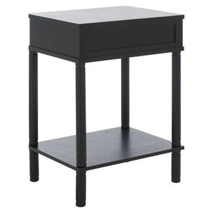 Safavieh Thurston Compact Accent Table With 1 Drawer – Modern Design For Smart Storage In Small Spaces Matt Black ACC5723B