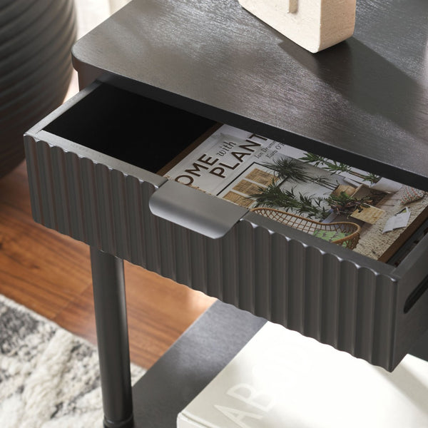 Safavieh Thurston Compact Accent Table With 1 Drawer – Modern Design For Smart Storage In Small Spaces Matt Black ACC5723B